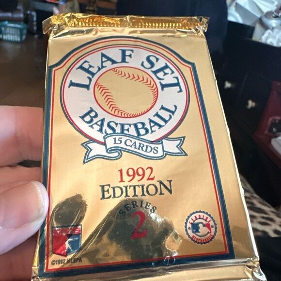 NEW MLB 1992 Leaf Set Baseball series 2 SEALED - Picture 3 of 5